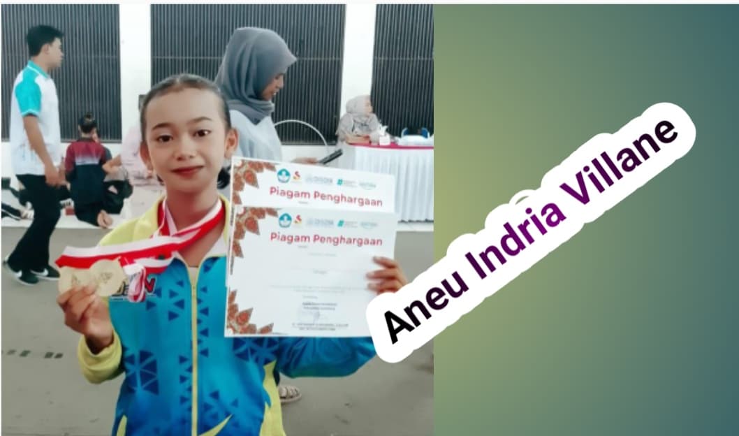 Aneu Indria Villanie Melaju ke Tingkat Provinsi O2SN Cabang Senam Lantai