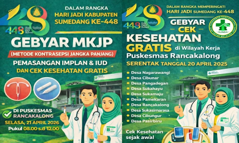 Gebyar MKJP dan Cek Kesehatan Gratis Meriahkan Hari Jadi Sumedang ke-448