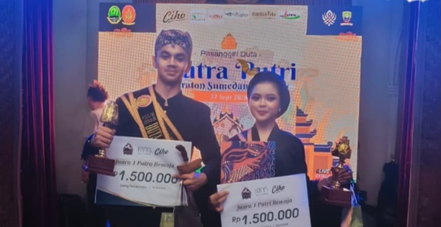 Jihan Kamilia dan Hafidz Ramdan Harumkan Rancakalong, Raih Pinilih Ka-1 Duta Keraton Sumedang Larang 